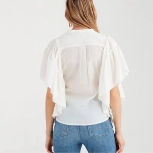 7 for all mankind NEW! Butterfly sleeve blouse